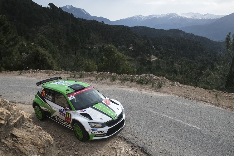 Jan Kopecky bei seinem WRC2-Sieg auf Korsika
