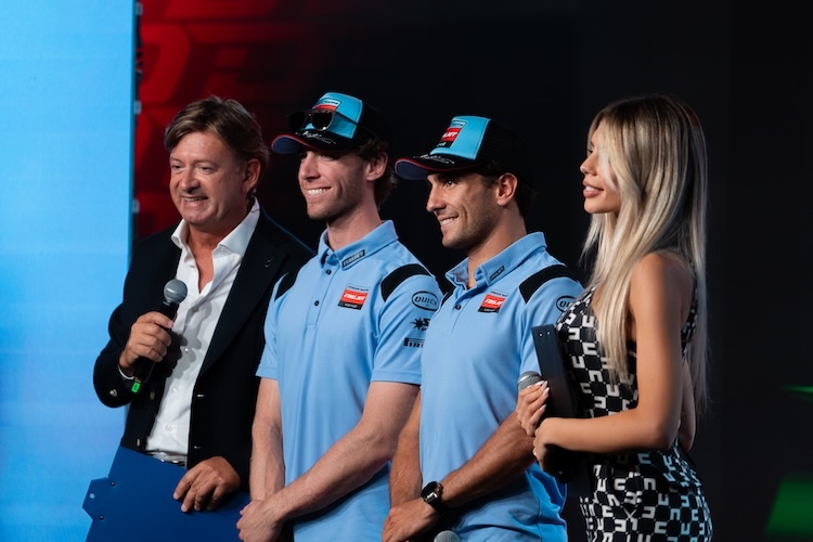 Darryn Binder und Albert Arenas bei der Präsentation