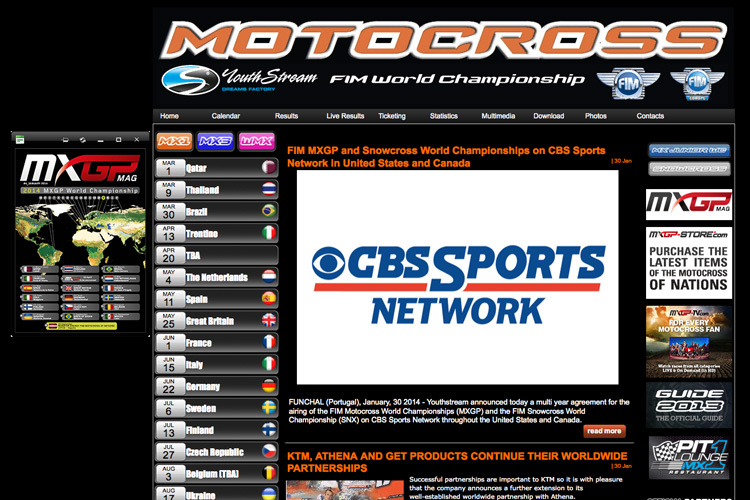 Die Website der Motocross-WM ist nicht mehr zeitgemäß
