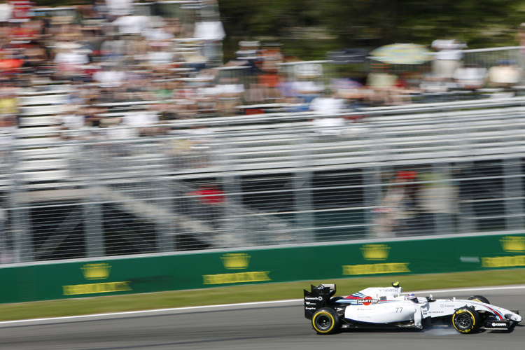 Valtteri Bottas war schneller als sein Williams-Teamkollege Felipe Massa unterwegs