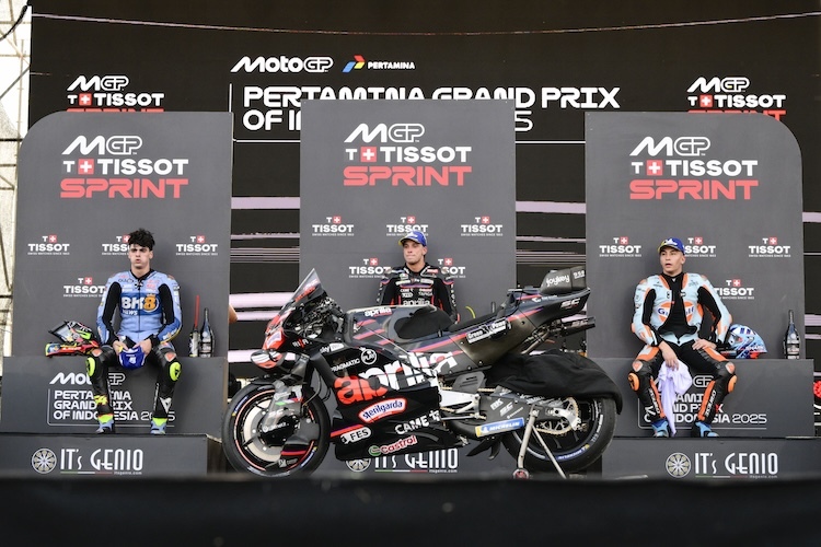 Die Top-3: Fermin Aldeguer, Marco Bezzecchi und Raul Fernandez