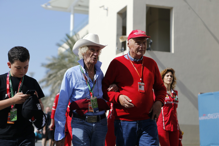 Gute Freunde: Arturo Merzario und Niki Lauda