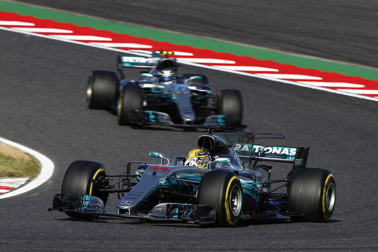 Lewis Hamilton ist bei Mercedes gegen Valtteri Bottas Chef im Haus