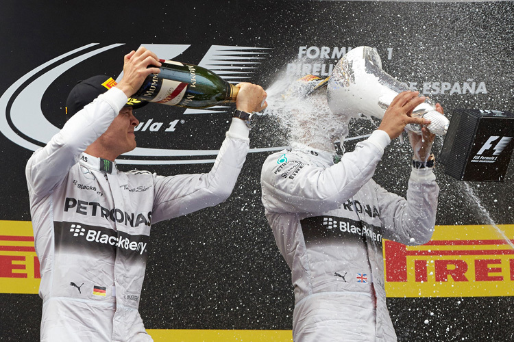 Nico Rosberg und Lewis Hamilton: Wer macht in Monza wen nass?