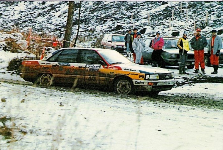 Armin Schwarz 1988 bei der RAC Rallye