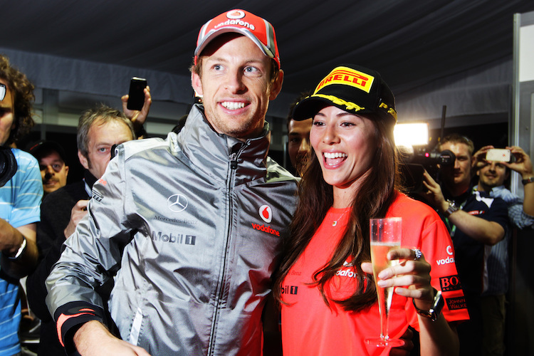 Sie waren das Traumpaar der Formel 1: Jenson Button und Jessica Michibata