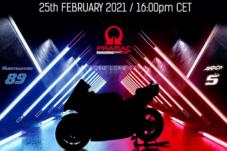 Pramac Racing präsentiert die neue Ducati am 25. Februar