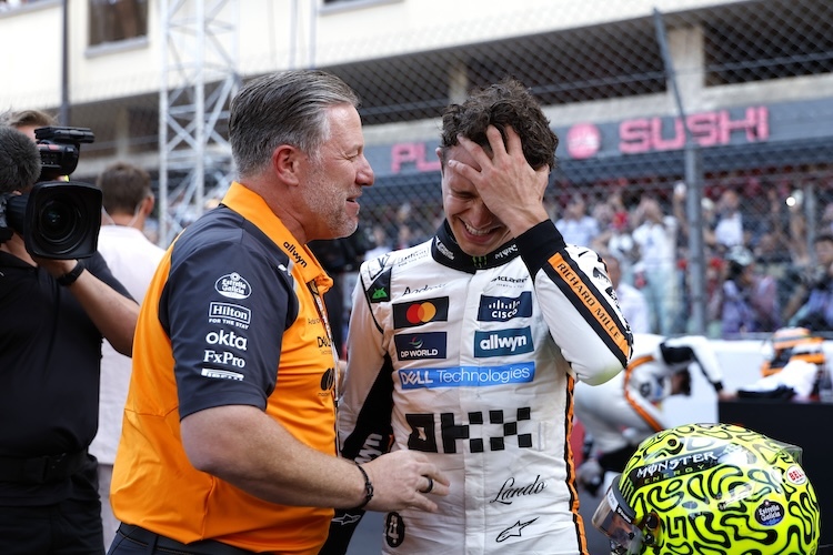 Zak Brown und Lando Norris