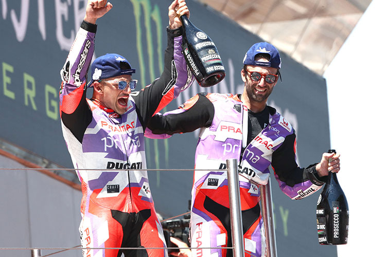 Kamen von KTM zu Ducati: Jorge Martin und Johann Zarco