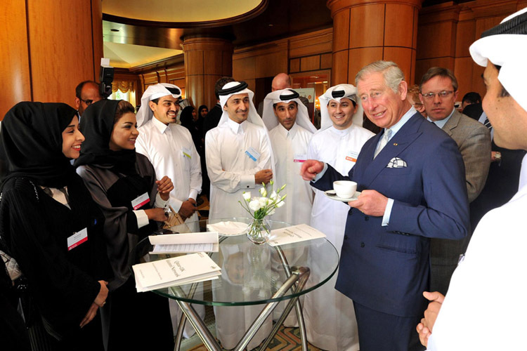 Prinz Charles bei seinem Besuch in Katar