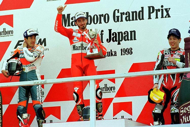 Max Biaggi gewann 1998 bereits sein erstes 500-ccm-Rennen in Suzuka