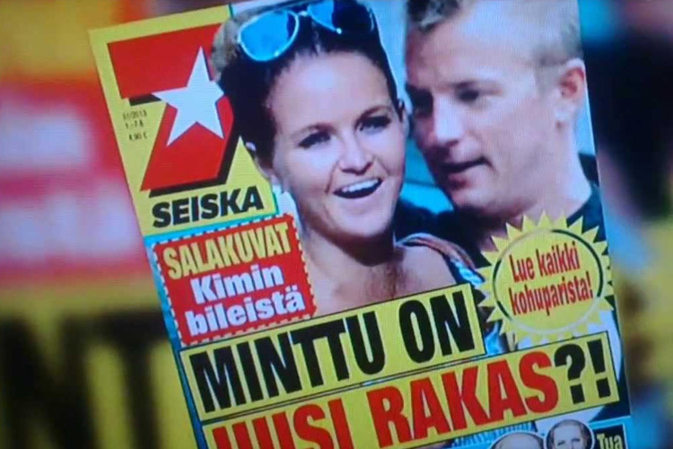 Kimi Räikkönen und seine Minttu beherrschen die Frontseiten der finnischen Klatschpresse