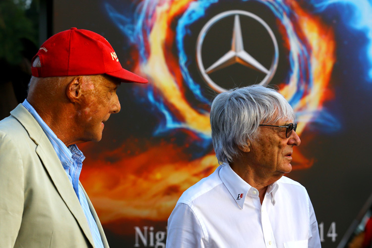 Niki Lauda und Bernie Ecclestone: Wirbel um Mercedes