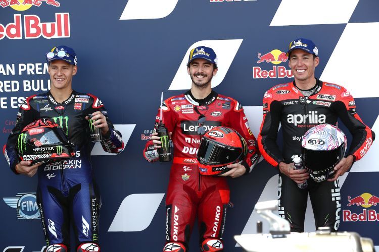 Fabio Quartararo, Francesco Bagnaia & Aleix Espargaró