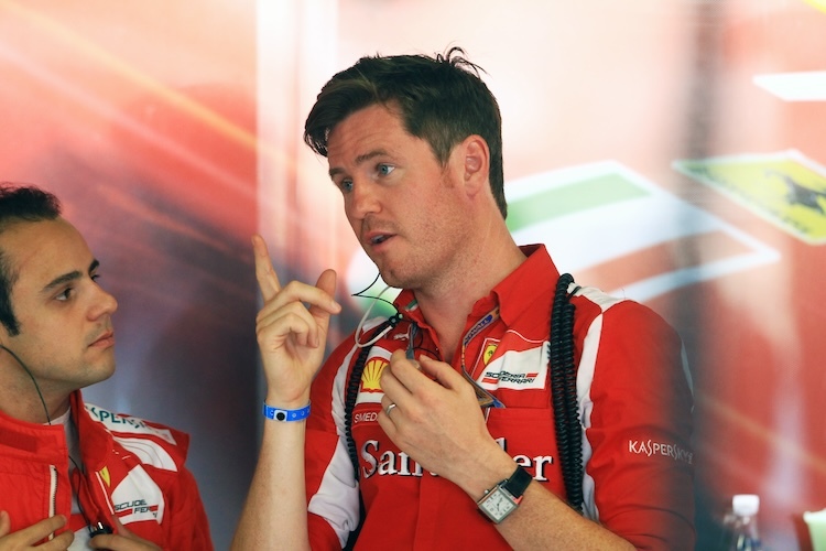 Rob Smedley 2012 mit Felipe Massa