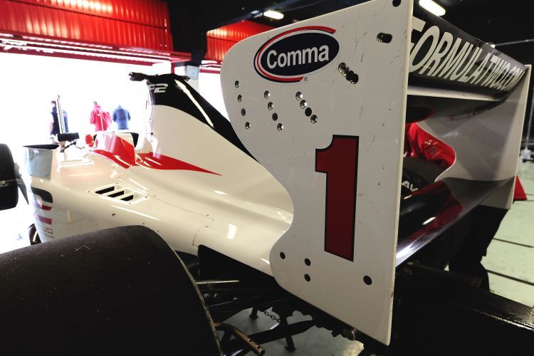 Heckflügel des neuen Formel 2 Williams JPH1B
