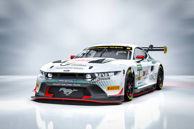 Das erste Design eines Haupt Racing Team Ford Mustang GT3 für das ADAC GT Masters 2025