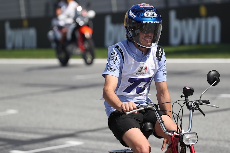 In Spielberg auch mit Moped-Power unterwegs: Alex Marquez