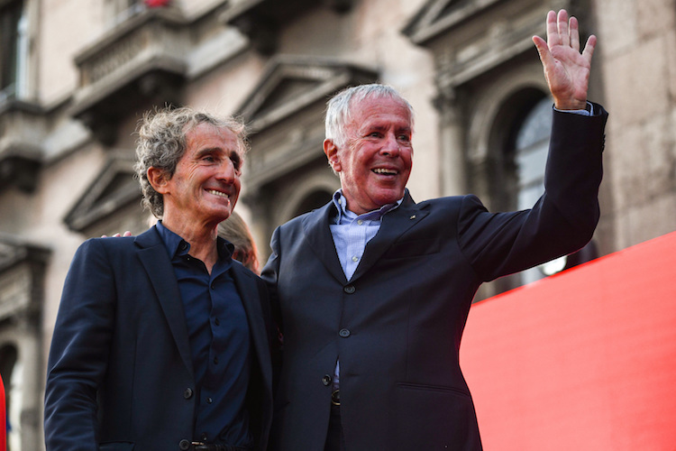 Alain Prost und Cesare Fiorio 2019 in Mailand