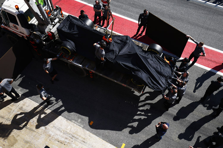 Der McLaren-Honda von Fernando Alonso erntete Pfiffe von den Zuschauern
