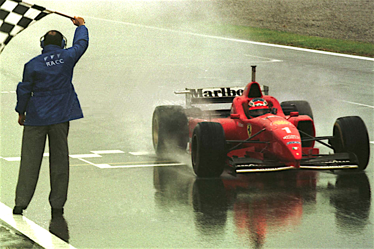 Michael Schumacher siegte in Barcelona 1996