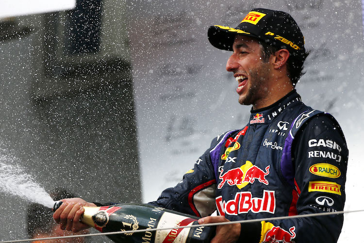 Daniel Ricciardo, Sieger des Ungarn-GP 2014