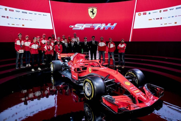 Bei der Präsentation des neuen Ferrari