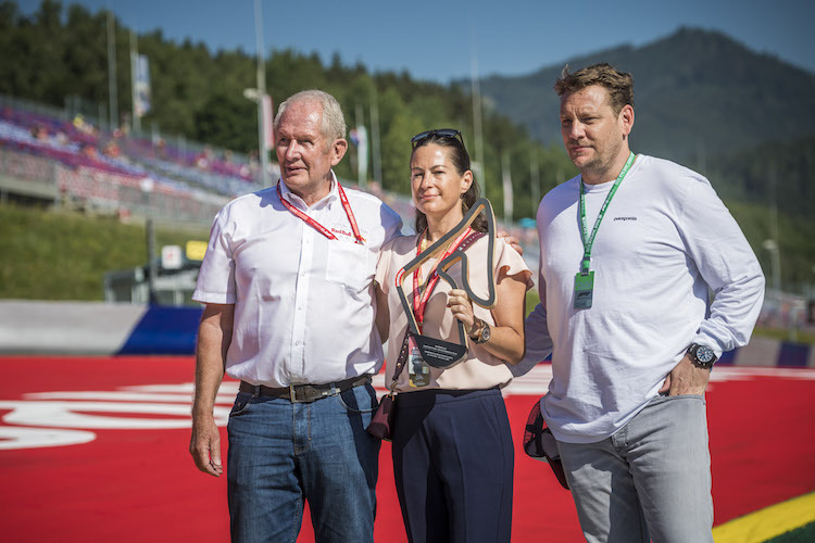 Dr. Helmut Marko mit Frau Birgit und Sohn Lukas
