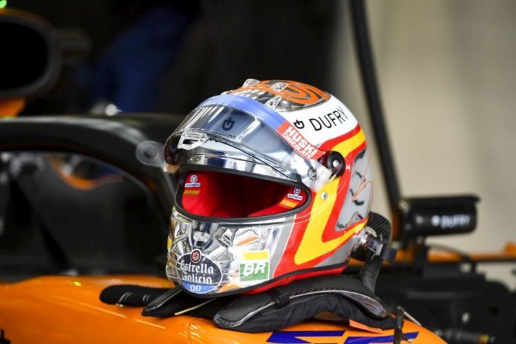 Der Helm von Carlos Sainz Jr.