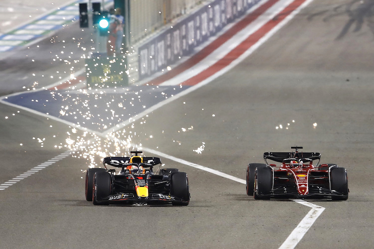 Max Verstappen gegen Charles Leclerc in Bahrain