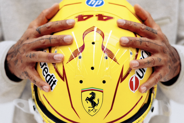 Das ist der neue Helm von Lewis Hamilton