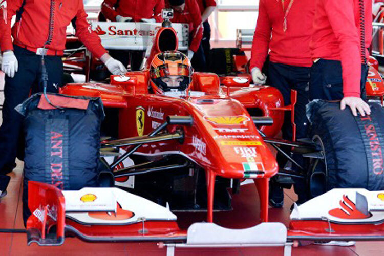 Esteban Ocon im 2010er Ferrari