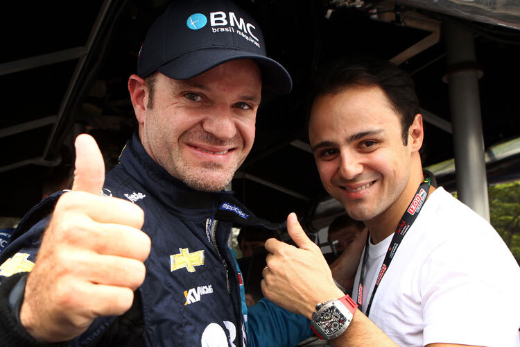 Rubens Barrichello macht Felipe Massa Mut
