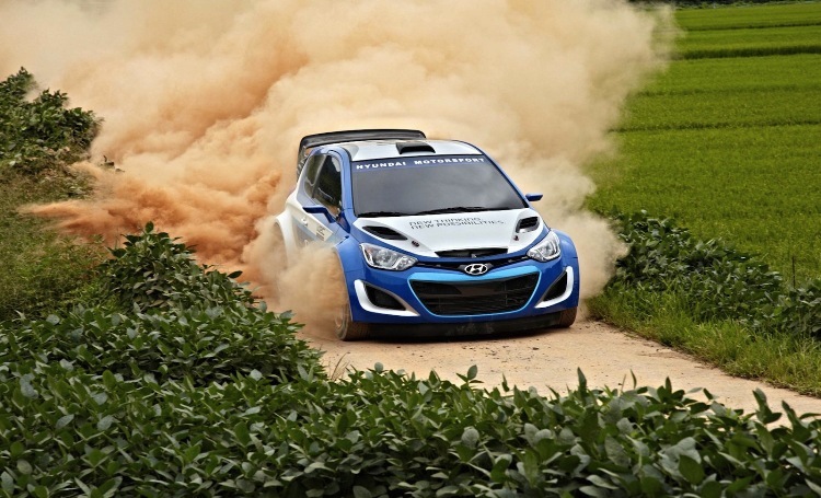 Hyundai i20 WRC beim Test