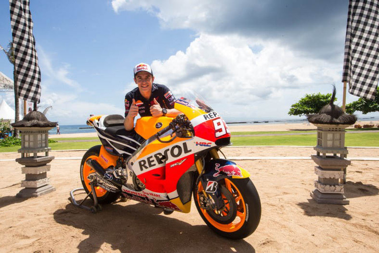 Repsol-Honda-Teampräsentation auf Bali