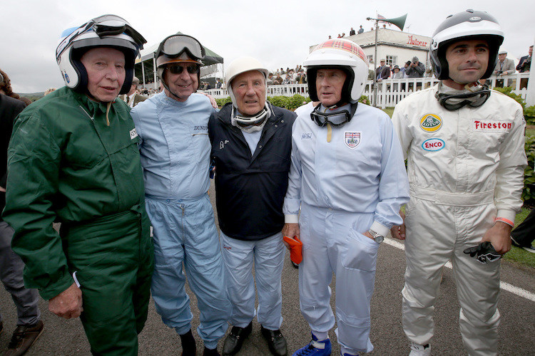 Goodwood: Die Rennlegenden John Surtees, Tony Brooks, Stirling Moss, Jackie Stewart sowie Dario Franchitti