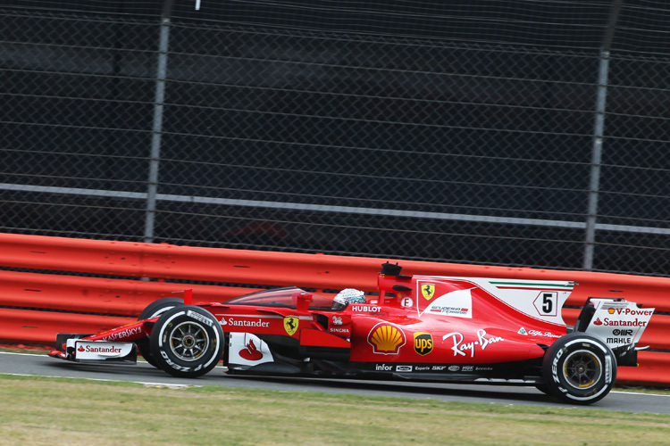 Sebastian Vettel im ersten Training