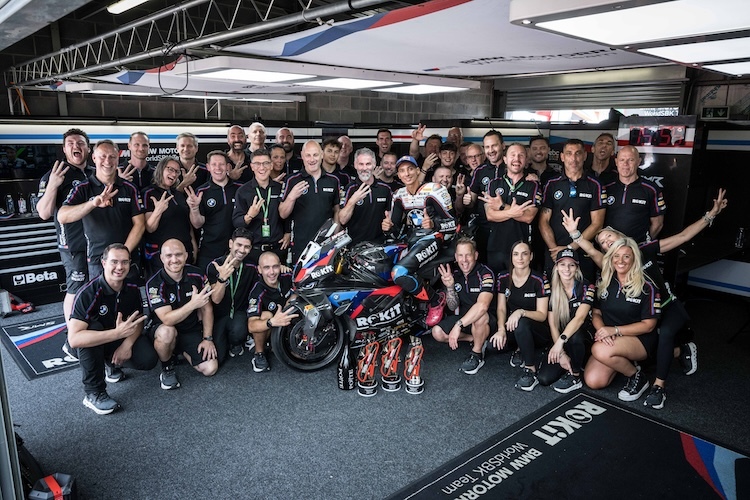 Bei BMW jubelte in Donington nur eine Seite der Box