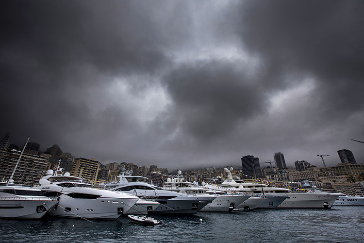In Monaco kann das Wetter ganz schnell umschlagen