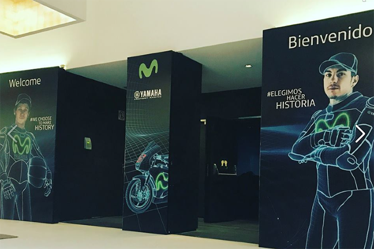 Am heutigen Donnerstag präsentiert sich in Madrid das Movistar-Yamaha-Team