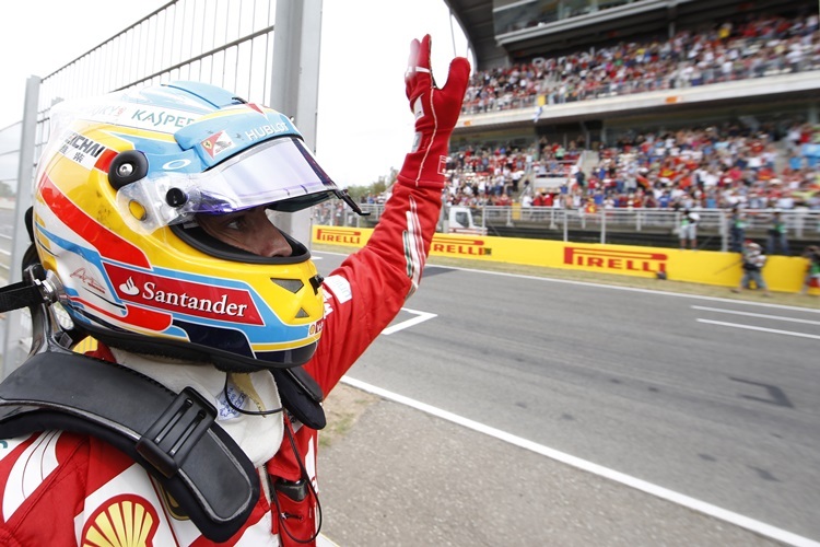 Fernando Alonso bedankte sich nach dem Rennen bei seinen Fans
