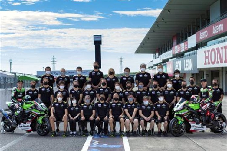 Das Suzuka-Team von Kawasaki entspricht fast dem in der Superbike-WM	
