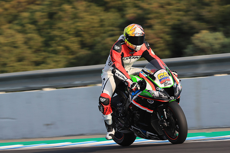 In dieser Woche testete Yonny Hernandez in Jerez die Kawasaki ZK-10R des Superbike-Teams Pedercini Racing
