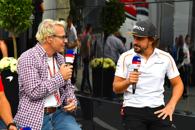 Jacques Villeneuve und Fernando Alonso in Monza 2018