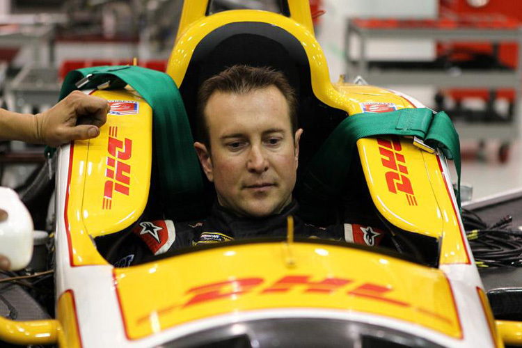 Kurt Busch bei einer Sitzprobe im IndyCar