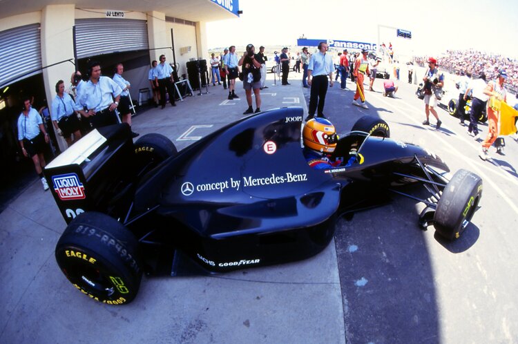 1993 steigt Sauber in die Formel 1 ein, hier Karl Wendlinger