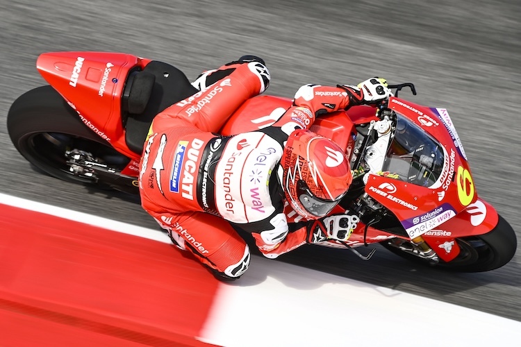 Ducati-Racerin. in Portimaó wieder am elektrischen Gas ist die schnelle Spanierin Maria Herrera