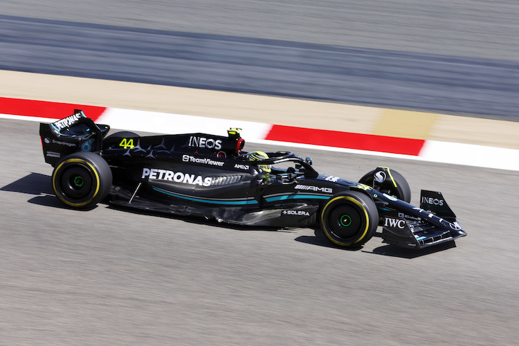 Lewis Hamilton im neuen Mercedes W14
