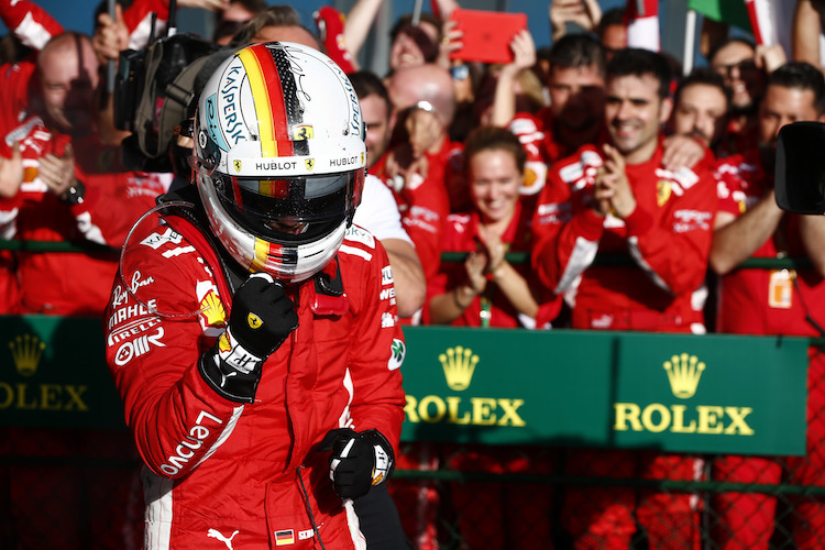 Sebastian Vettel feierte in Melbourne seinen 100. Formel-1-Podestplatz