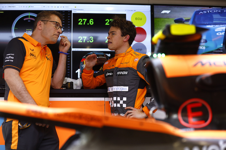 McLaren-Teamchef Andreas Seidl und Nyck de Vries